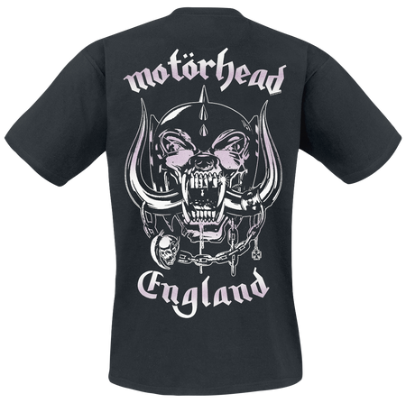 T-Shirt Manches courtes  de Motörhead - England Pink Wash - S à 4XL - pour Homme - noir - Motörhead - View 2