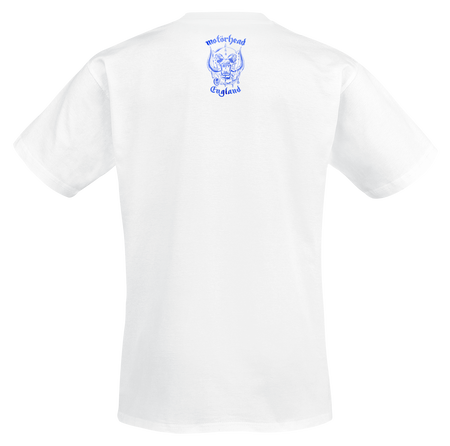 T-Shirt Manches courtes  de Motörhead - England Blue Texture - S à 4XL - pour Homme - blanc - Motörhead - View 2
