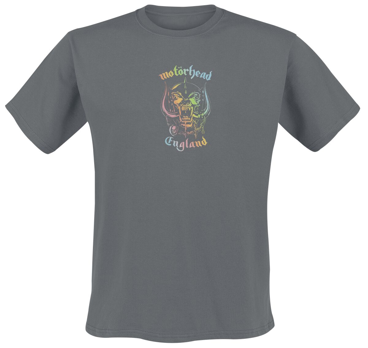 T-Shirt Manches courtes  de Motörhead - England Rainbow - S à 4XL - pour Homme - anthracite - Motörhead