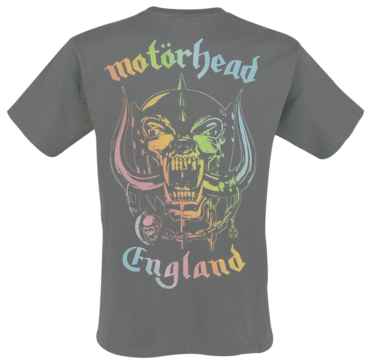 T-Shirt Manches courtes  de Motörhead - England Rainbow - S à 4XL - pour Homme - anthracite - Motörhead - View 2