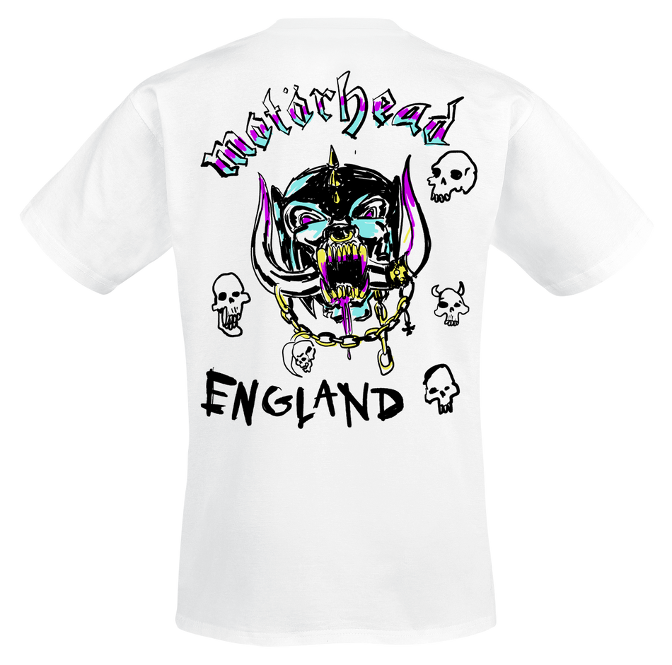 T-Shirt Manches courtes  de Motörhead - Warpig Doodle - S à 4XL - pour Homme - blanc - Motörhead - View 2