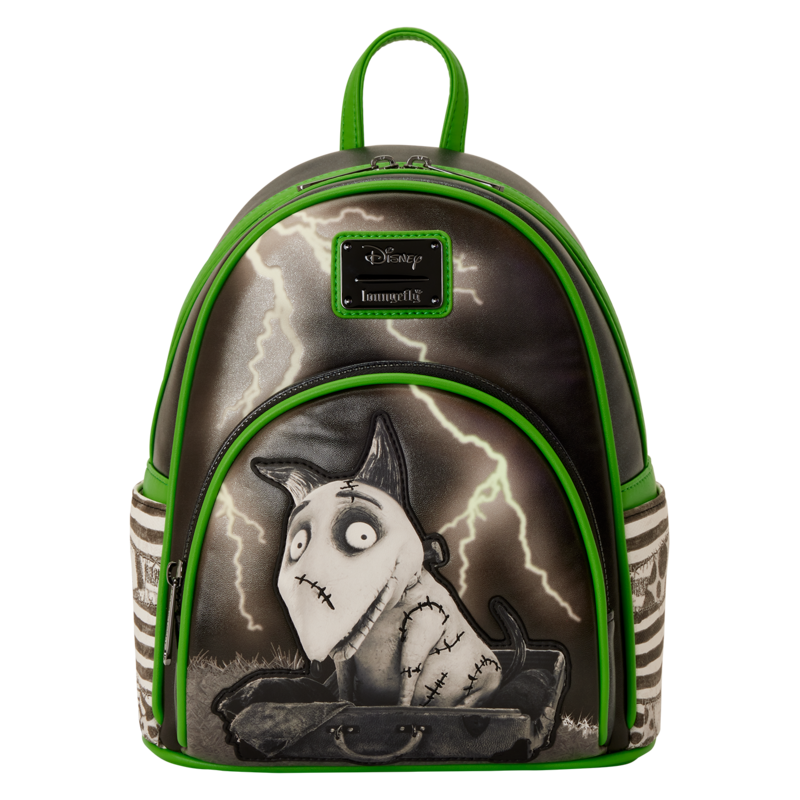 Mini Sac À Dos Disney de Frankenweenie - Victor & Sparky - Funko Pop! n°2038 - Loungefly - Frankenweenie - pour Unisexe - Noir/vert/gris - Frankenweenie - Victor & Sparky - Funko Pop! n°2038 - View 2