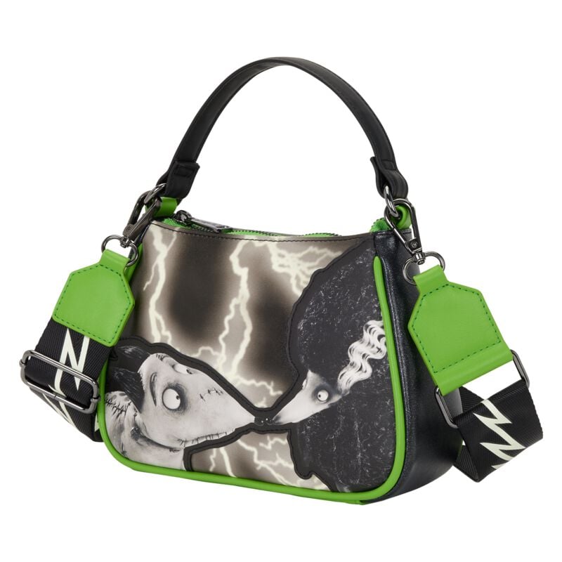 Sac à main Disney de Frankenweenie - Victor & Sparky - Funko Pop! n°2038 - Loungefly - Frankenweenie - pour Unisexe - Noir/vert/gris - Frankenweenie - Victor & Sparky - Funko Pop! n°2038