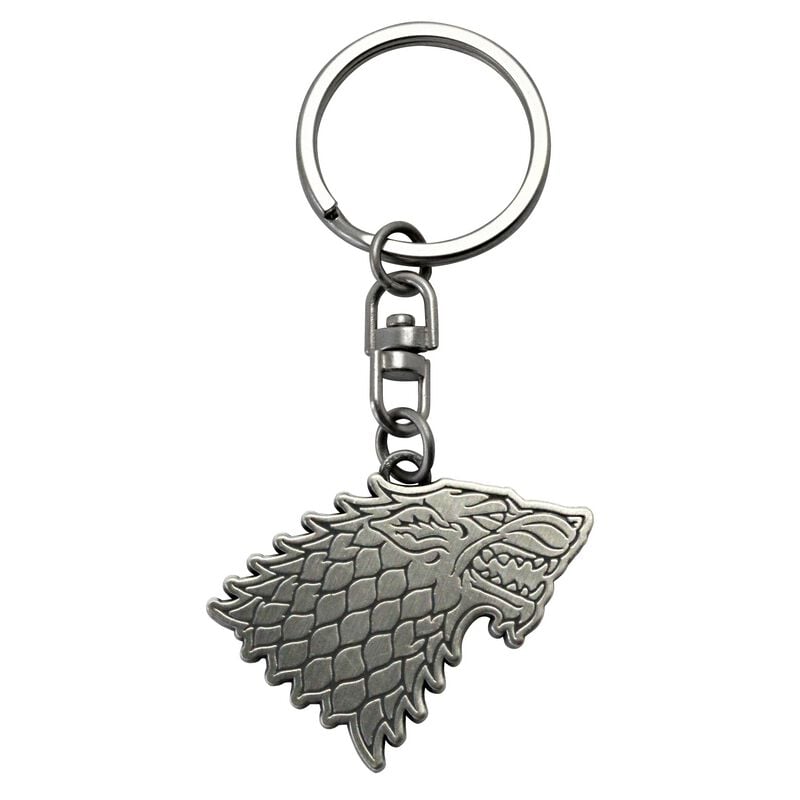 Porte-clefs  de Game Of Thrones - Stark - pour Unisexe - couleur argent - Game Of Thrones