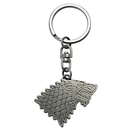 Porte-clefs  de Game Of Thrones - Stark - pour Unisexe - couleur argent - Game Of Thrones