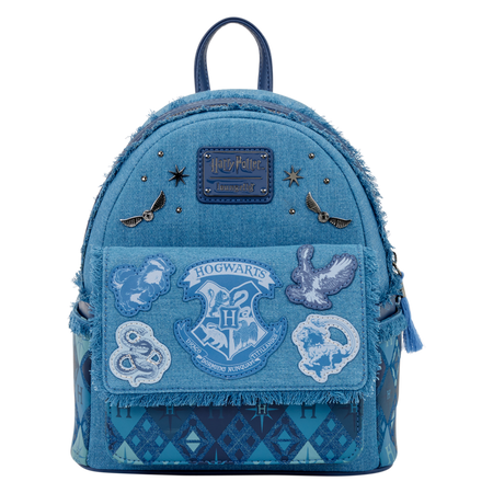 Mini Sac À Dos  de Harry Potter - Loungefly - Poudlard - Denim - pour Unisexe - bleu foncé - Harry Potter - View 2