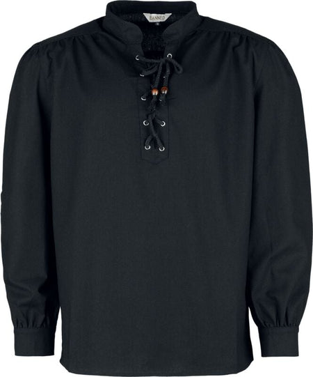 Chemise  de Banned Alternative - Chemise Médiévale - Noire - M à XL - pour Homme - noir - Banned Alternative