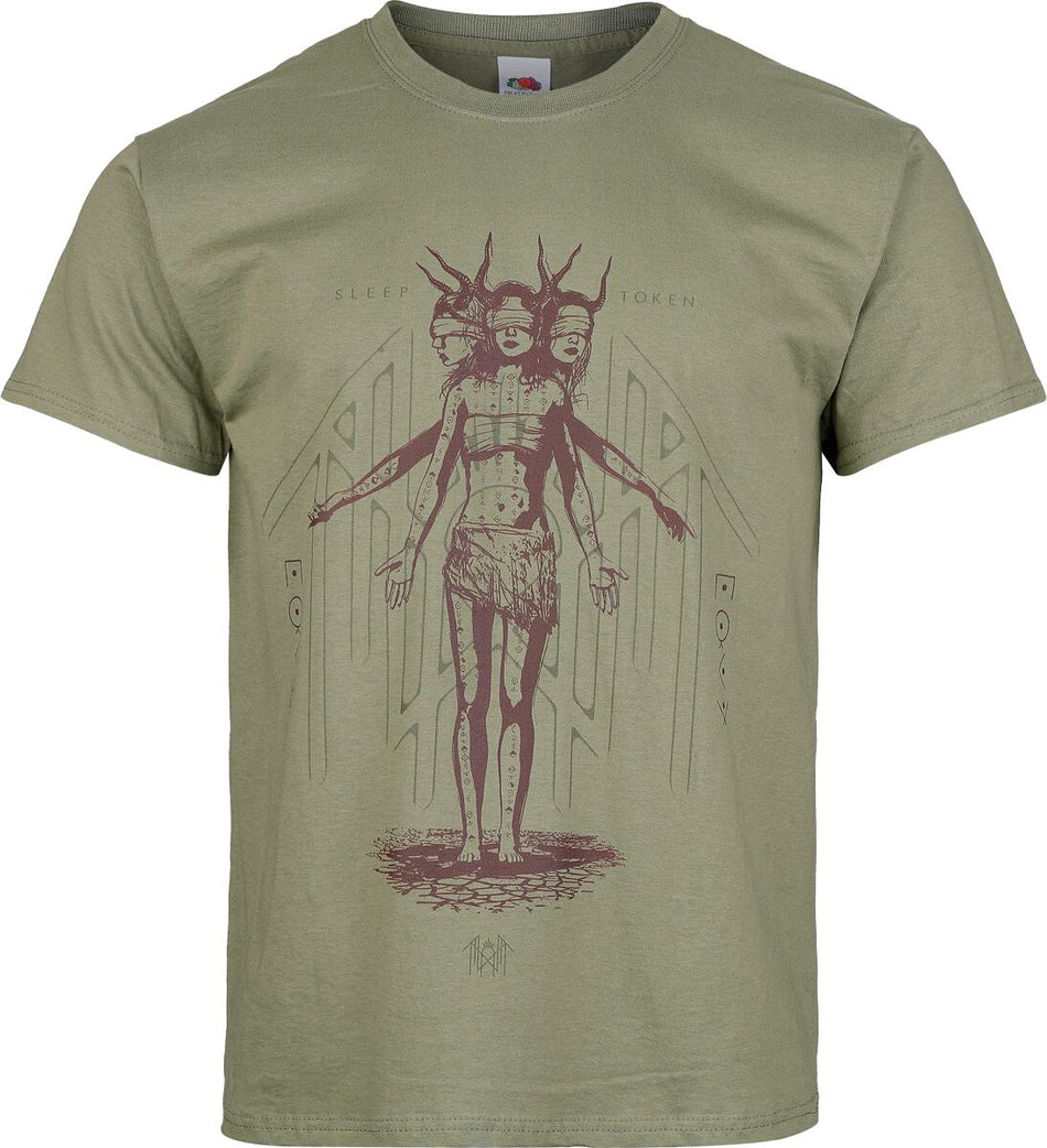 T-Shirt Manches courtes  de Sleep Token - Overlay - S à 3XL - pour Homme - vert - Sleep Token