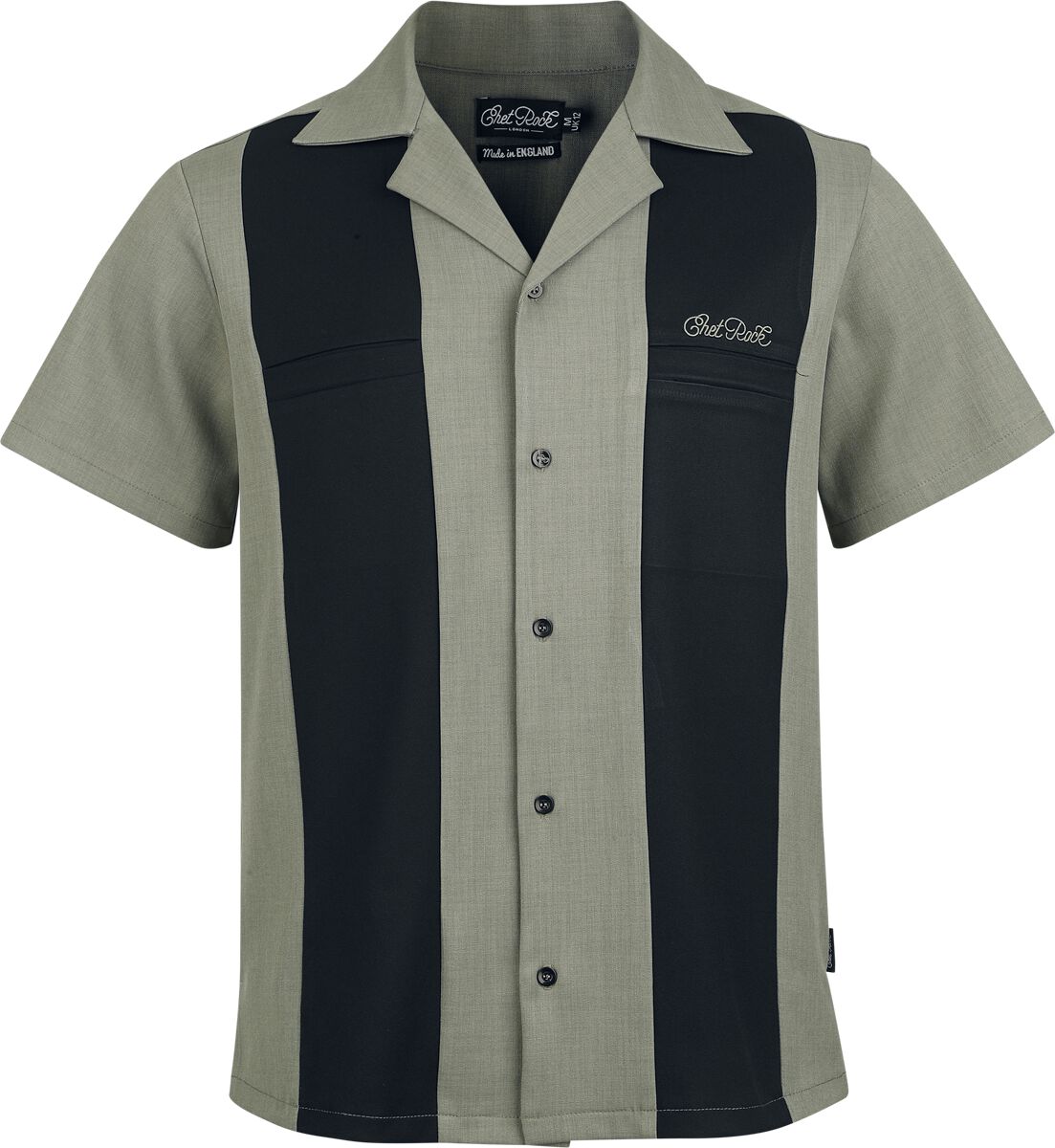 Chemise manches courtes Rockabilly de Chet Rock - Clayton - Chemise - S à XXL - pour Homme - kaki - Chet Rock