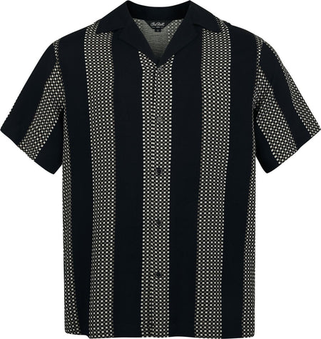 Chemise manches courtes Rockabilly de Chet Rock - Stan Lee - Chemise - S à 3XL - pour Homme - noir/gris - Chet Rock