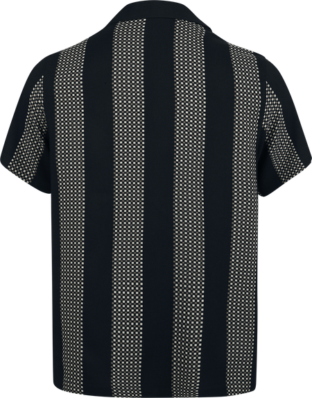 Chemise manches courtes Rockabilly de Chet Rock - Stan Lee - Chemise - S à 3XL - pour Homme - noir/gris - Chet Rock - View 2