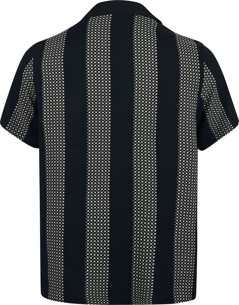 Chemise manches courtes Rockabilly de Chet Rock - Stan Lee - Chemise - S à 3XL - pour Homme - noir/gris - Chet Rock - View 2