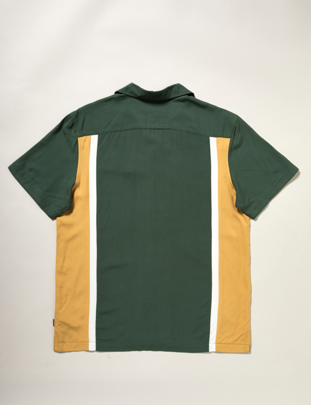 Chemise manches courtes Rockabilly de Chet Rock - Zodiac Shirt - M - pour Homme - vert/jaune - Chet Rock - View 2