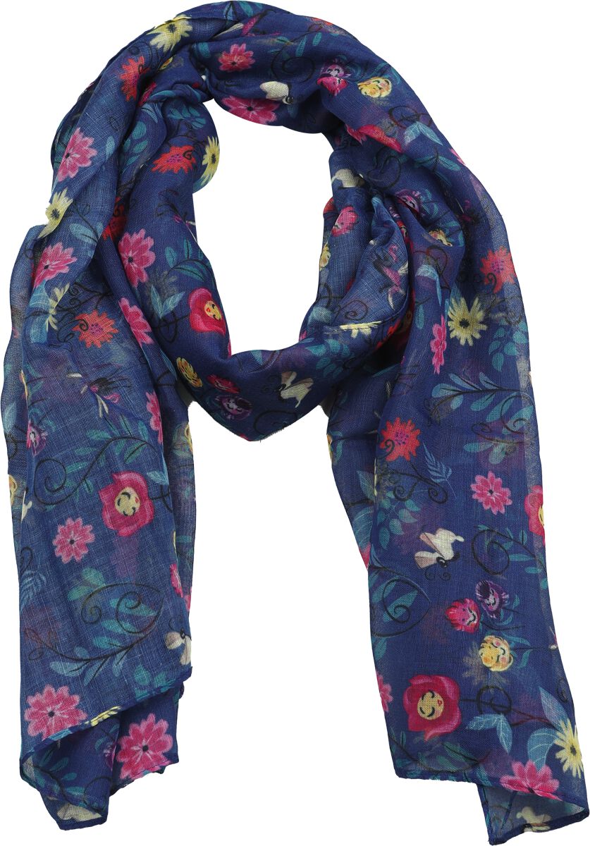 Foulard Disney de Alice Au Pays Des Merveilles - Fleurs Colorées - pour Femme - multicolore - Alice Au Pays Des Merveilles