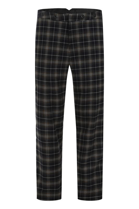Chino Rockabilly de Chet Rock - Chuck Swing - Pantalon Tartan Vert - W36L32 à W38L34 - pour Homme - noir/vert - Chet Rock