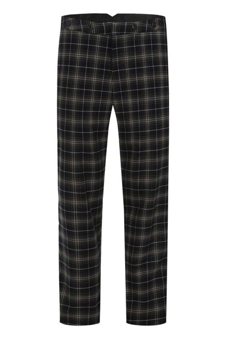Chino Rockabilly de Chet Rock - Chuck Swing - Pantalon Tartan Vert - W36L32 à W38L34 - pour Homme - noir/vert - Chet Rock
