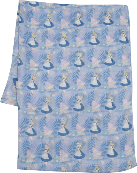 Foulard Disney de Alice Au Pays Des Merveilles - Alice & Champignons - pour Femme - multicolore - Alice Au Pays Des Merveilles - View 2