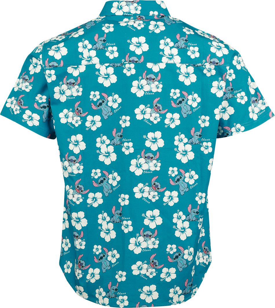 Chemise manches courtes Disney de Lilo & Stitch - Hawaii Flower - S à XXL - pour Homme - multicolore - Lilo & Stitch - View 2