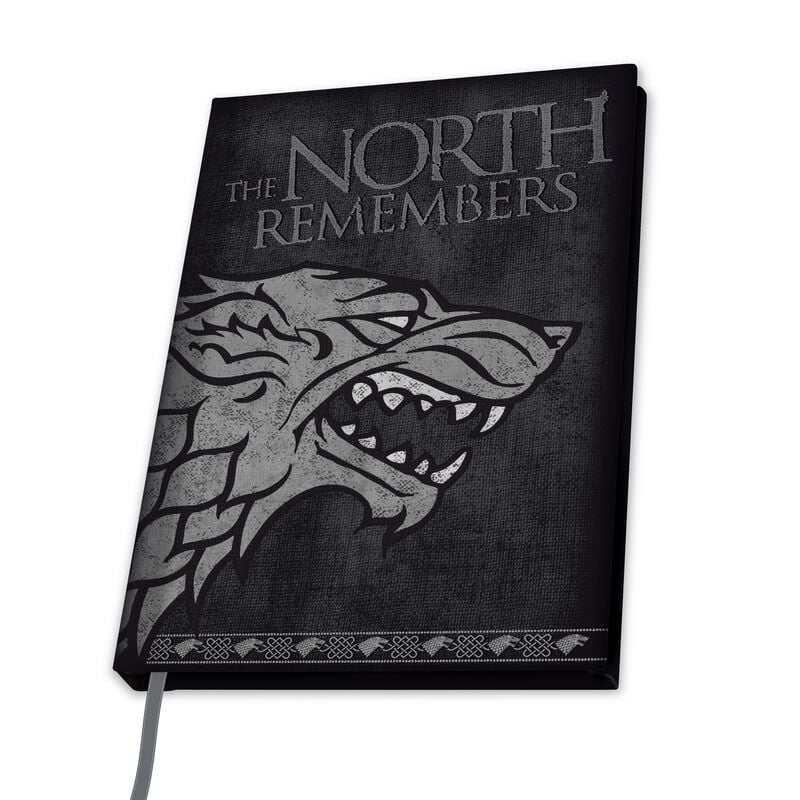 Carnet de notes  de Game Of Thrones - Maison Stark - pour Unisexe - noir/gris - Game Of Thrones