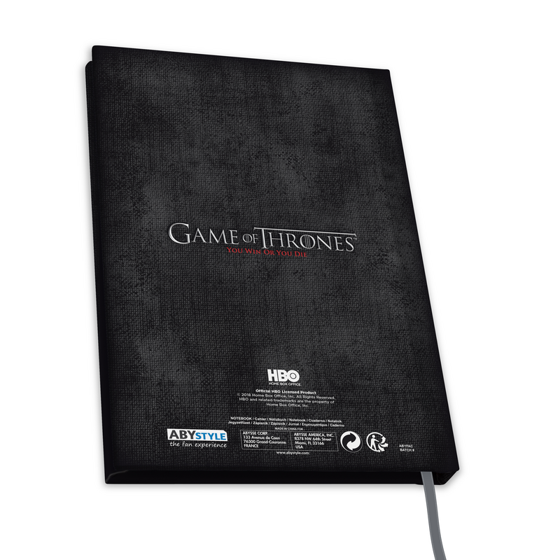 Carnet de notes  de Game Of Thrones - Maison Stark - pour Unisexe - noir/gris - Game Of Thrones - View 2