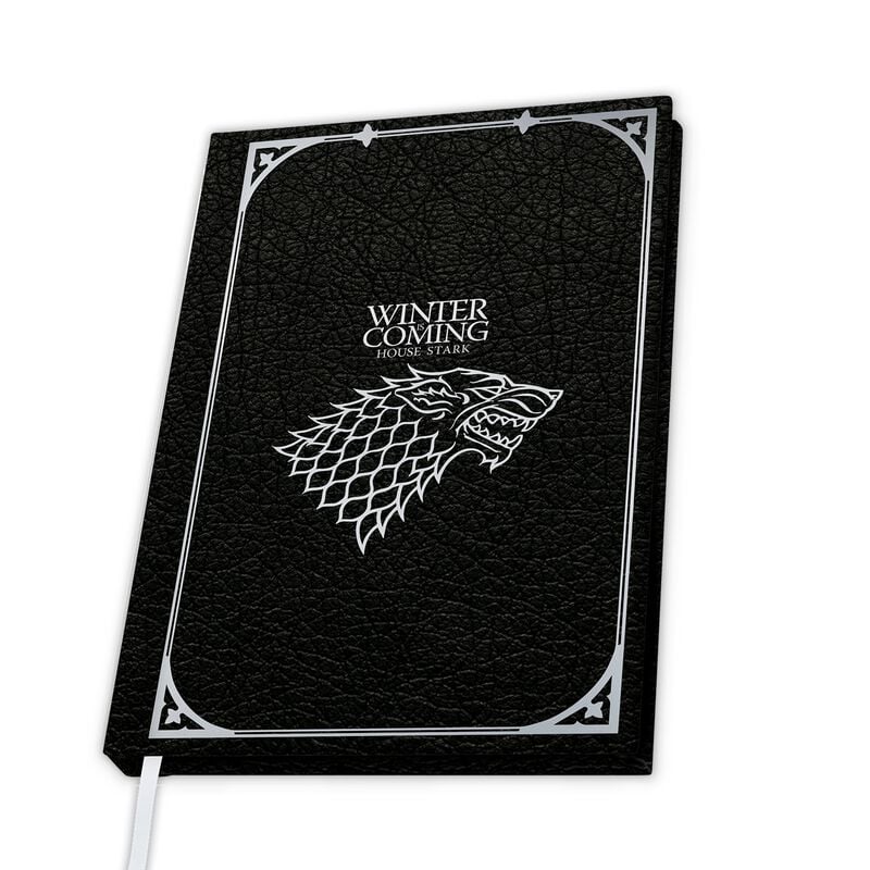 Carnet de notes  de Game Of Thrones - Maison Stark - pour Unisexe - noir/argent - Game Of Thrones