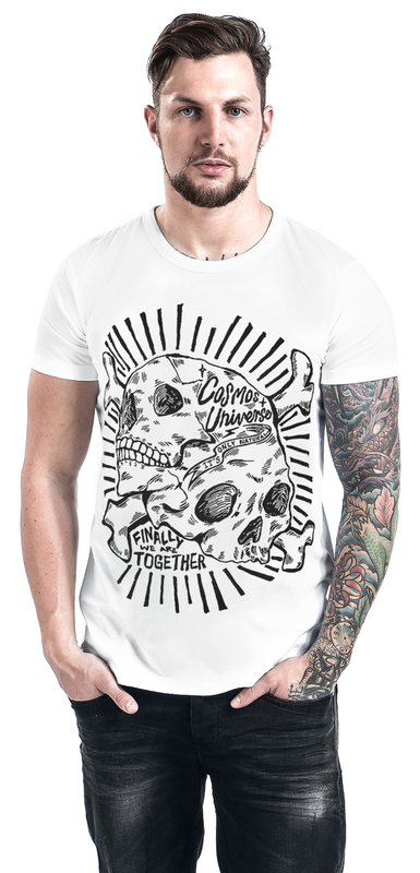T-Shirt Manches courtes Rockabilly de Chet Rock - Cosmos White - L - pour Homme - blanc - Chet Rock - View 2