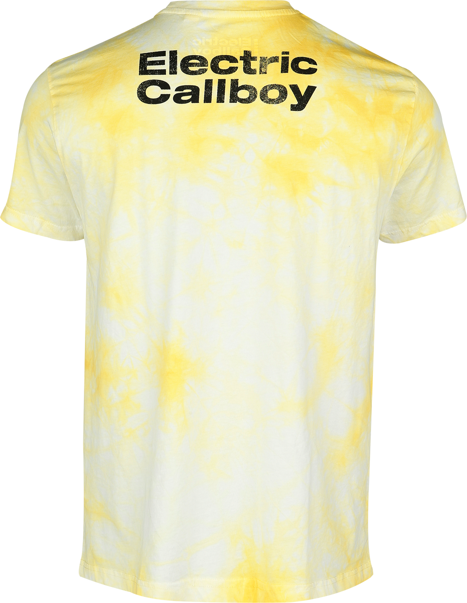 T-Shirt Manches courtes  de Electric Callboy - Fuck Boi - S à 4XL - pour Homme - jaune - Electric Callboy - View 2