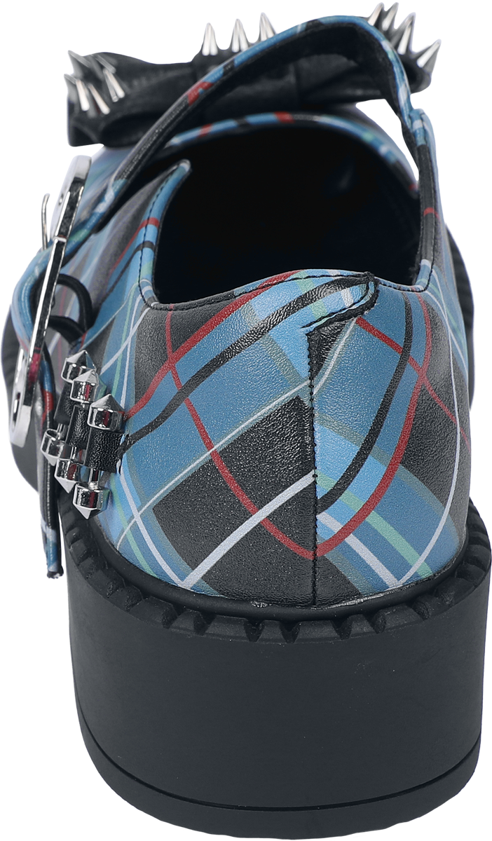 Talons hauts Gothic de KOI - Monster High - Simulacrums Plaid Mary Janes - EU36 à EU42 - pour Femme - noir/vert - KOI - View 2
