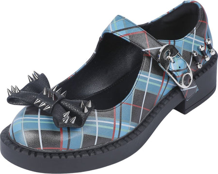 Talons hauts Gothic de KOI - Monster High - Simulacrums Plaid Mary Janes - EU36 à EU42 - pour Femme - noir/vert - KOI
