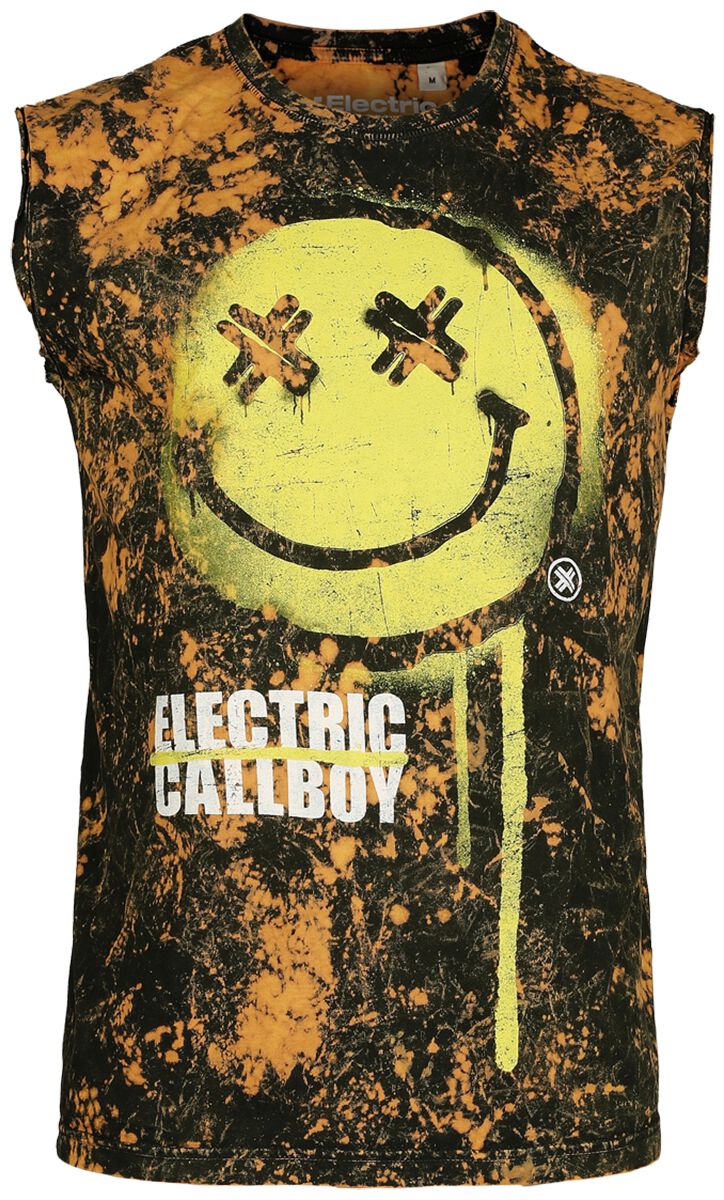Débardeur  de Electric Callboy - Spray Smile - S à XXL - pour Homme - noir - Electric Callboy