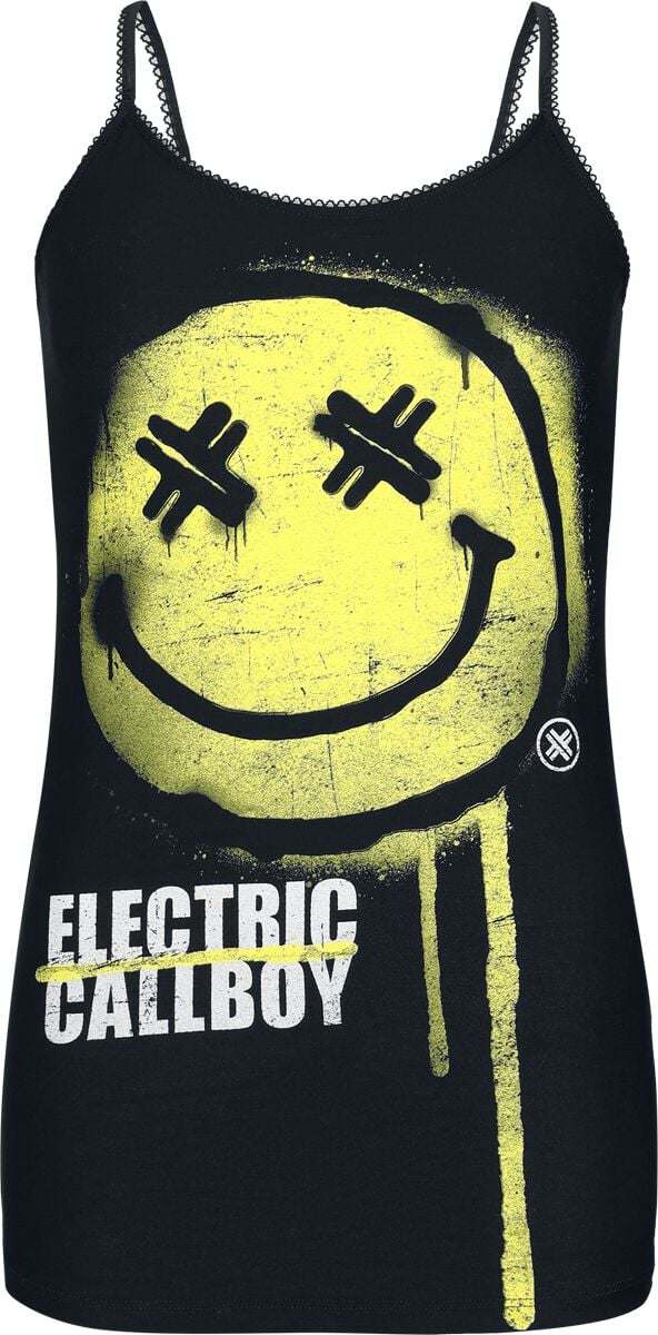 Top  de Electric Callboy - Spray Smile - S à 4XL - pour Femme - noir - Electric Callboy