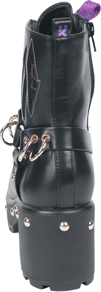 Bottes Gothic de KOI - Monster High - Lucia Werewolf Military Studded Boots - EU36 à EU42 - pour Femme - noir - KOI - View 2