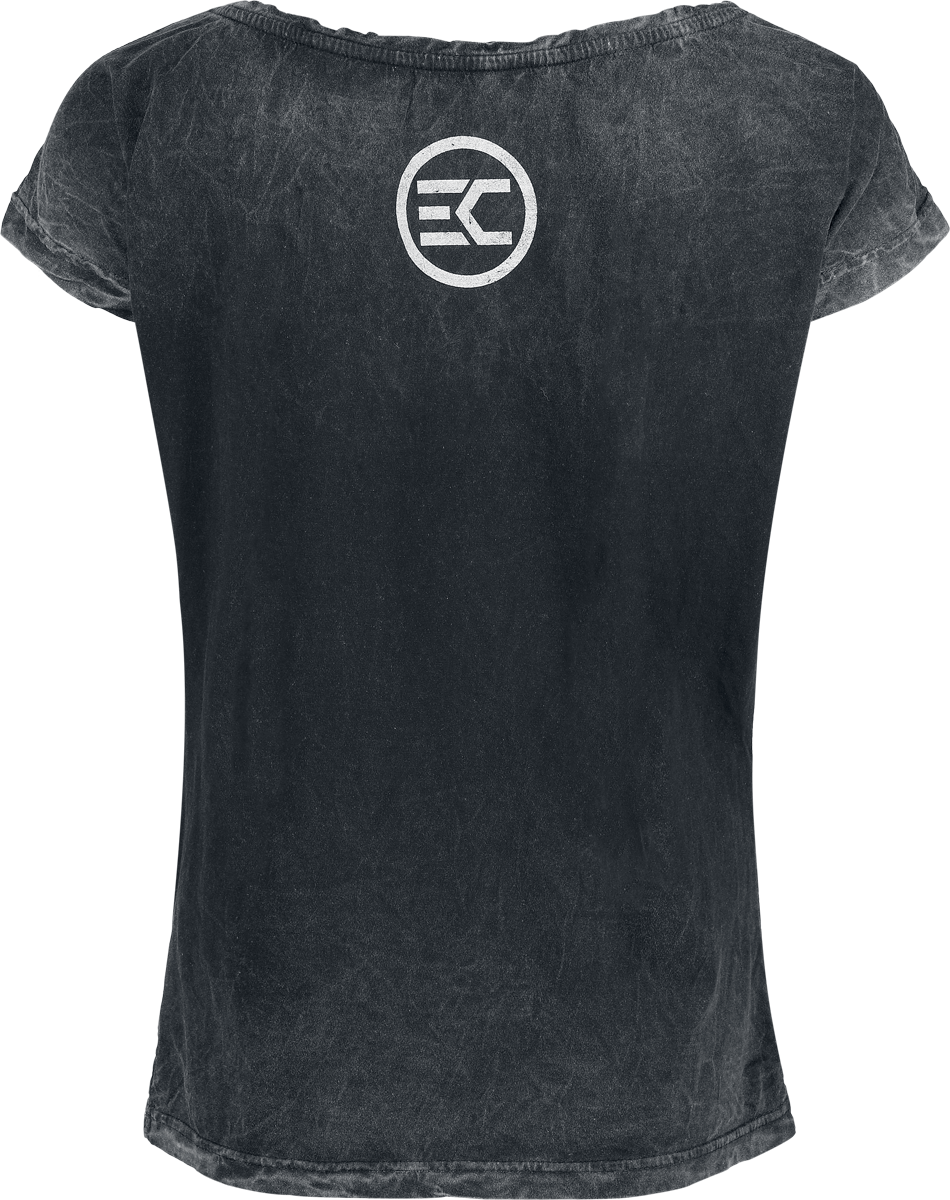 T-Shirt Manches courtes  de Electric Callboy - Square Logo - S à 4XL - pour Femme - gris - Electric Callboy - View 2