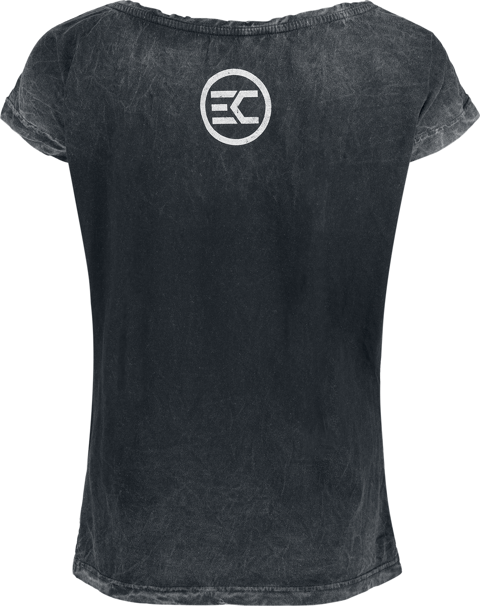 T-Shirt Manches courtes  de Electric Callboy - Square Logo - S à 4XL - pour Femme - gris - Electric Callboy - View 2