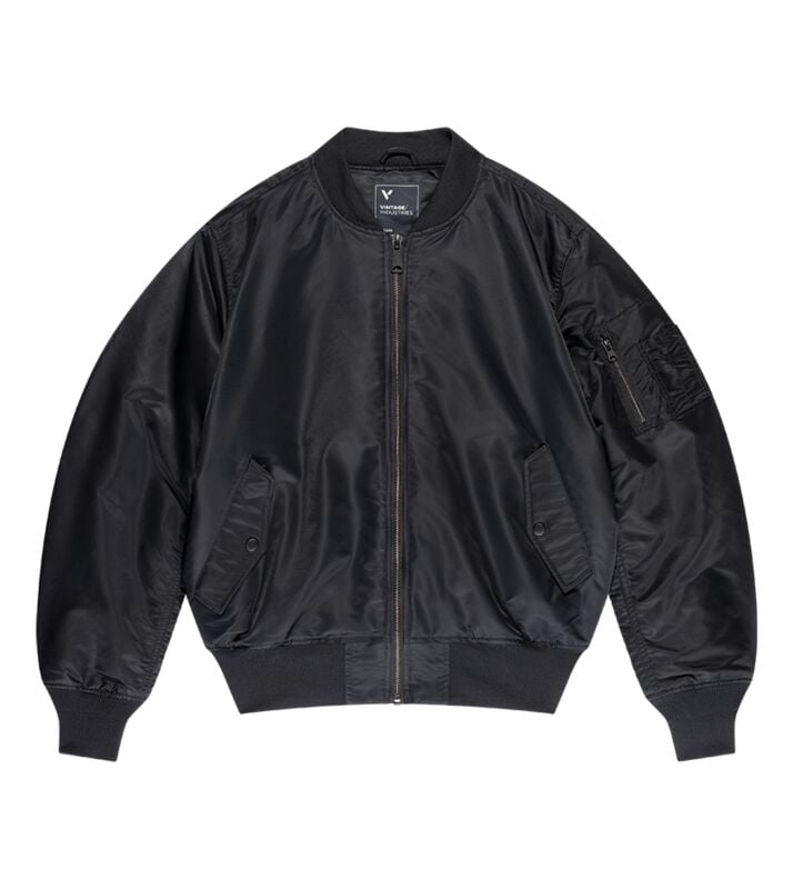 Veste d'hiver  de Vintage Industries - CARTER MA1 JACKET - M à 3XL - pour Homme - noir - Vintage Industries