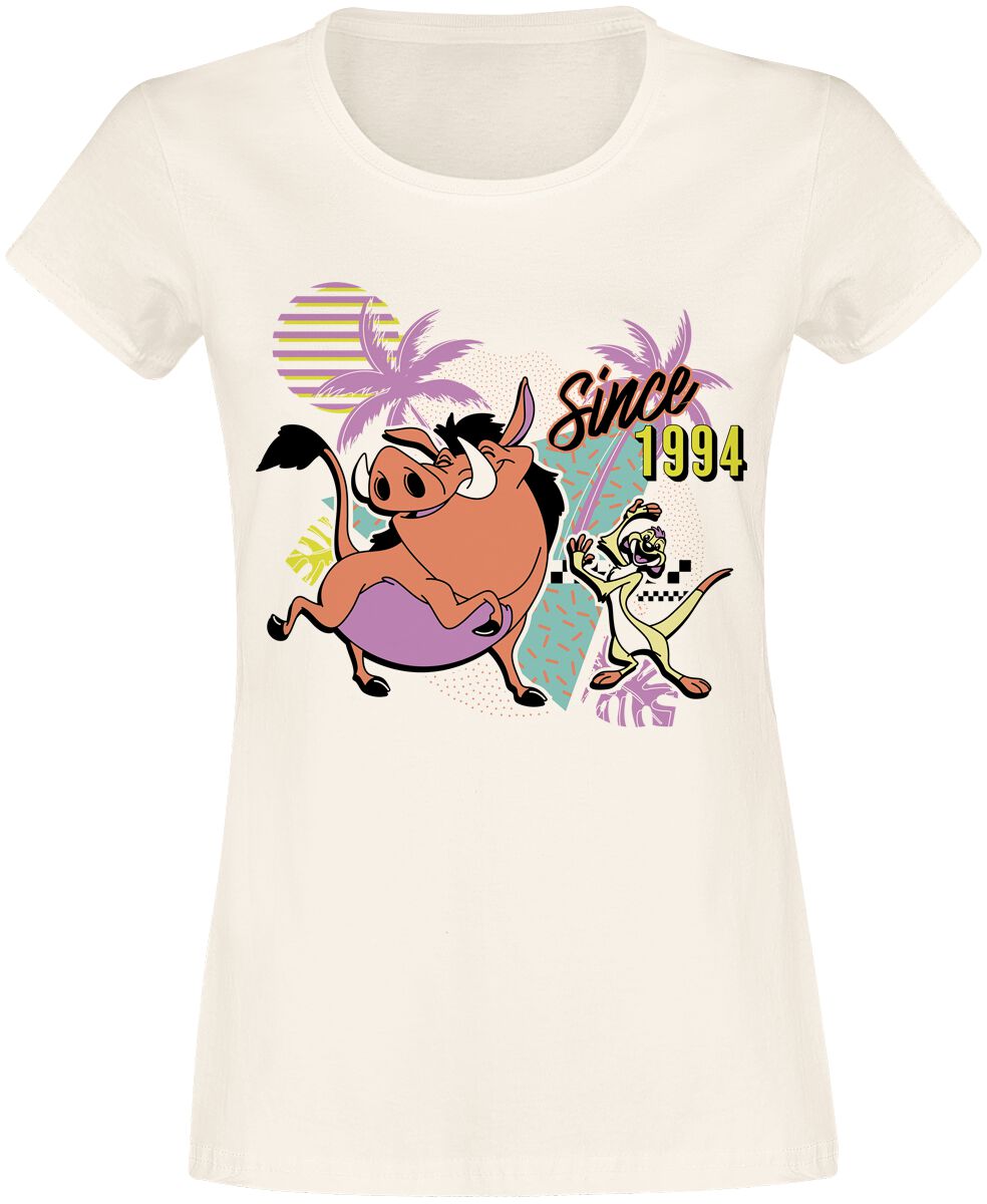 T-Shirt Manches courtes Disney de Le Roi Lion - Since 1994 - S à XXL - pour Femme - naturel - Le Roi Lion