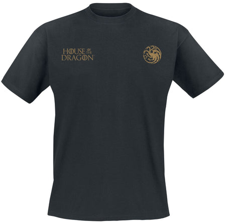 T-Shirt Manches courtes  de Game Of Thrones - House of the Dragon - Trône de Fer - S à XXL - pour Homme - noir - Game Of Thrones