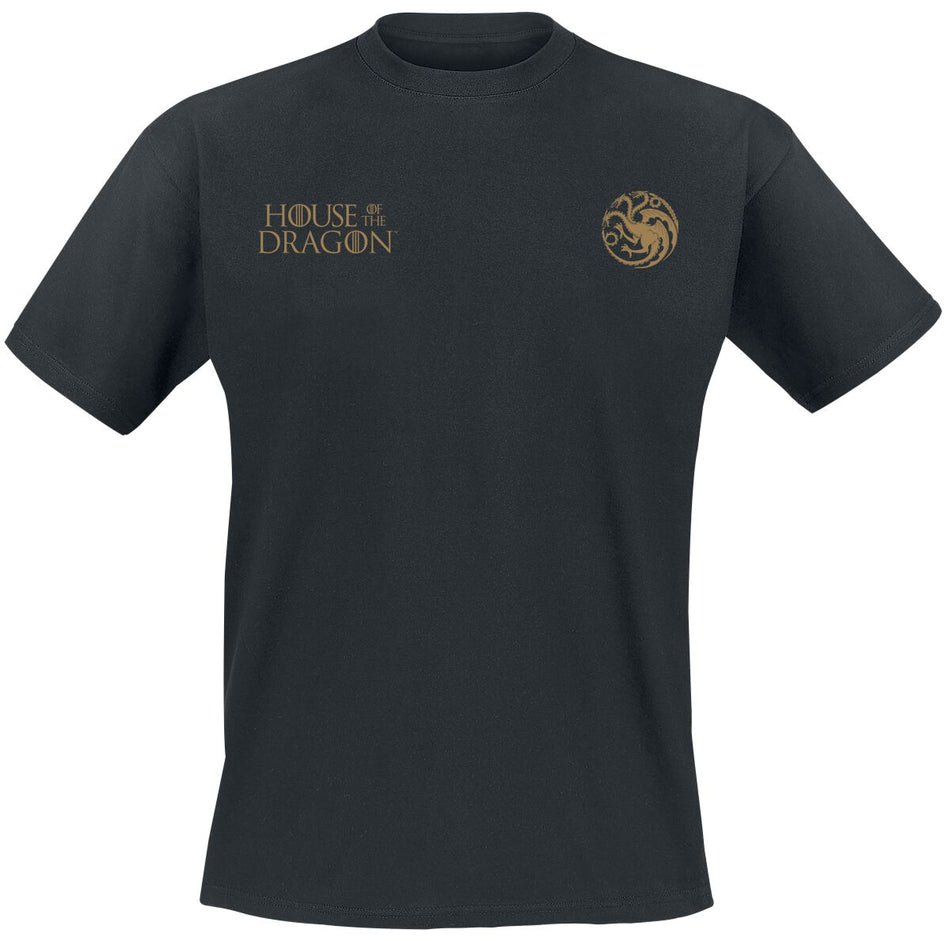 T-Shirt Manches courtes  de Game Of Thrones - House of the Dragon - Trône de Fer - S à XXL - pour Homme - noir - Game Of Thrones