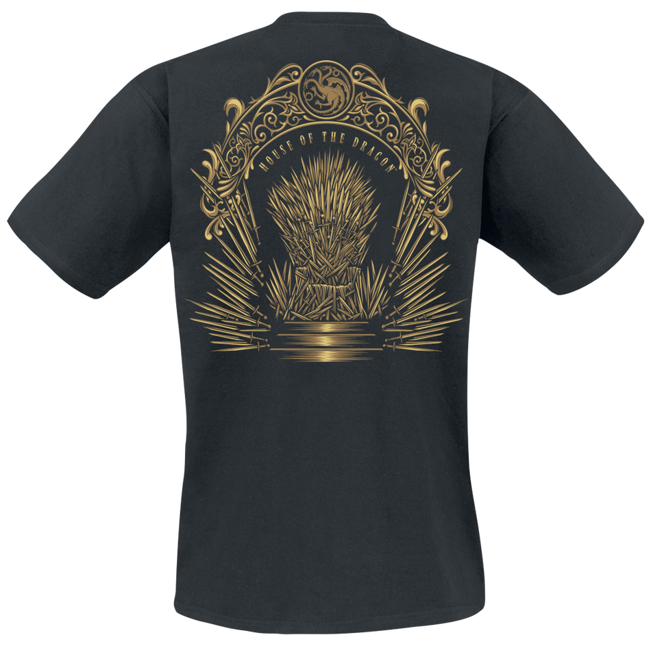 T-Shirt Manches courtes  de Game Of Thrones - House of the Dragon - Trône de Fer - S à XXL - pour Homme - noir - Game Of Thrones - View 2