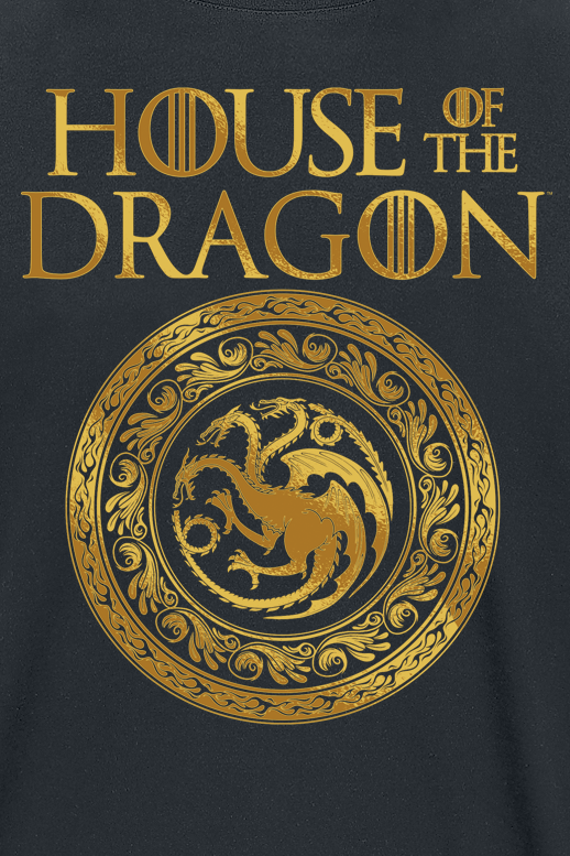 T-Shirt Manches courtes  de Game Of Thrones - House of the Dragon - Blason - S à XXL - pour Homme - noir - Game Of Thrones - View 2