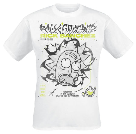 T-Shirt Manches courtes  de Rick & Morty - Darkest Year - S à XXL - pour Homme - blanc - Rick & Morty