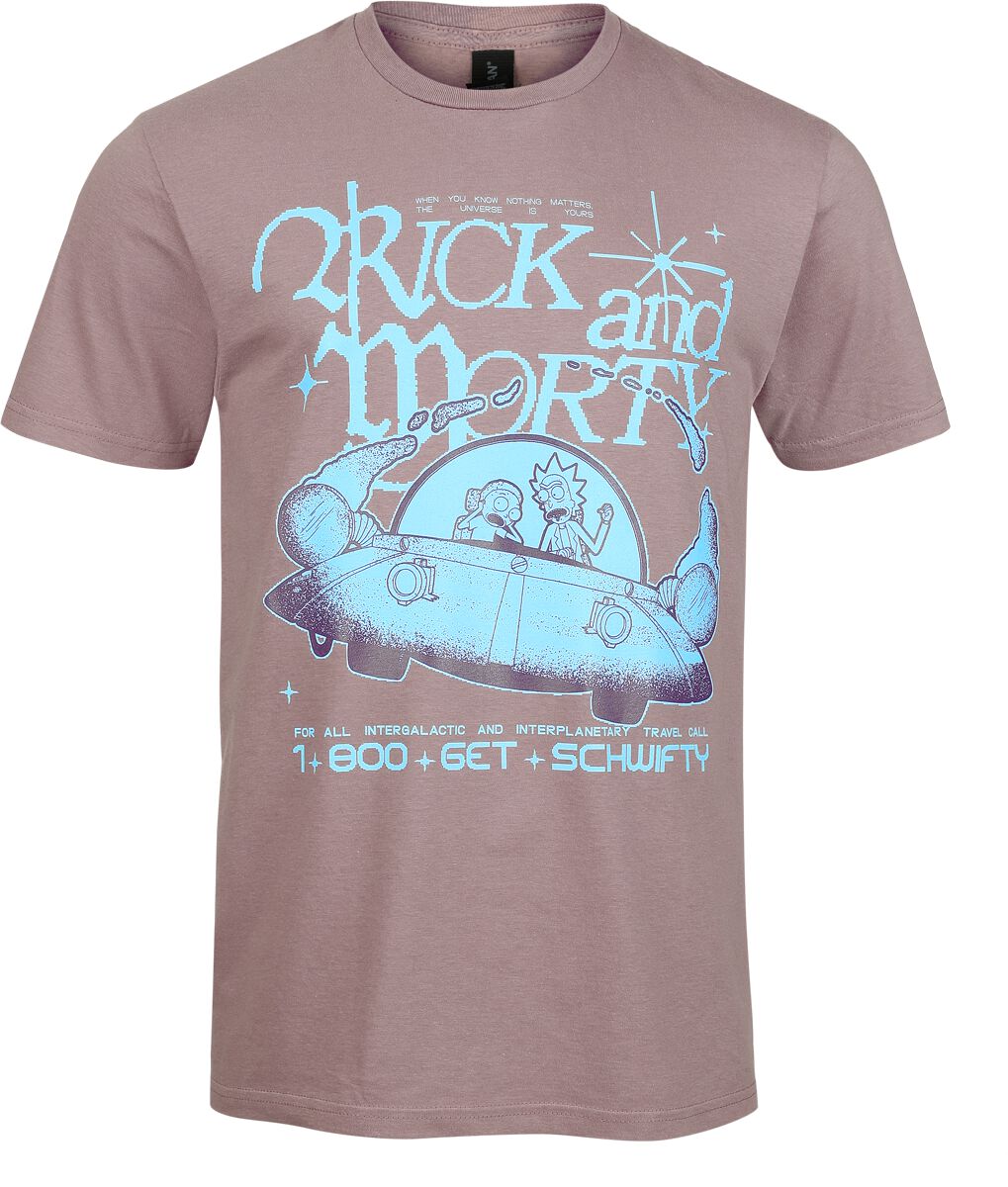 T-Shirt Manches courtes  de Rick & Morty - Get Schwifty - S à XXL - pour Homme - violet - Rick & Morty