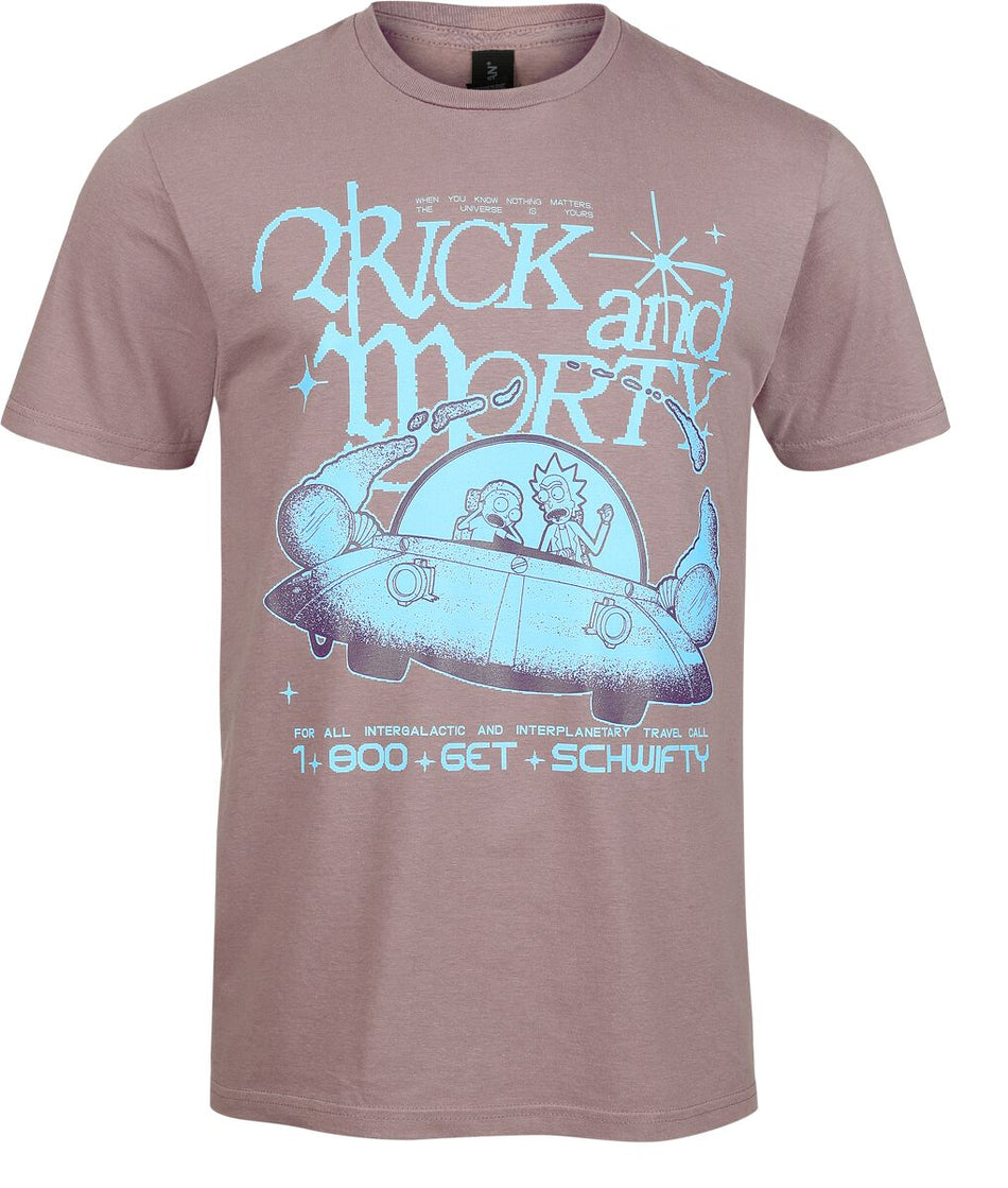 T-Shirt Manches courtes  de Rick & Morty - Get Schwifty - S à XXL - pour Homme - violet - Rick & Morty