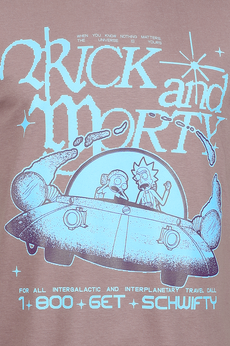T-Shirt Manches courtes  de Rick & Morty - Get Schwifty - S à XXL - pour Homme - violet - Rick & Morty - View 2