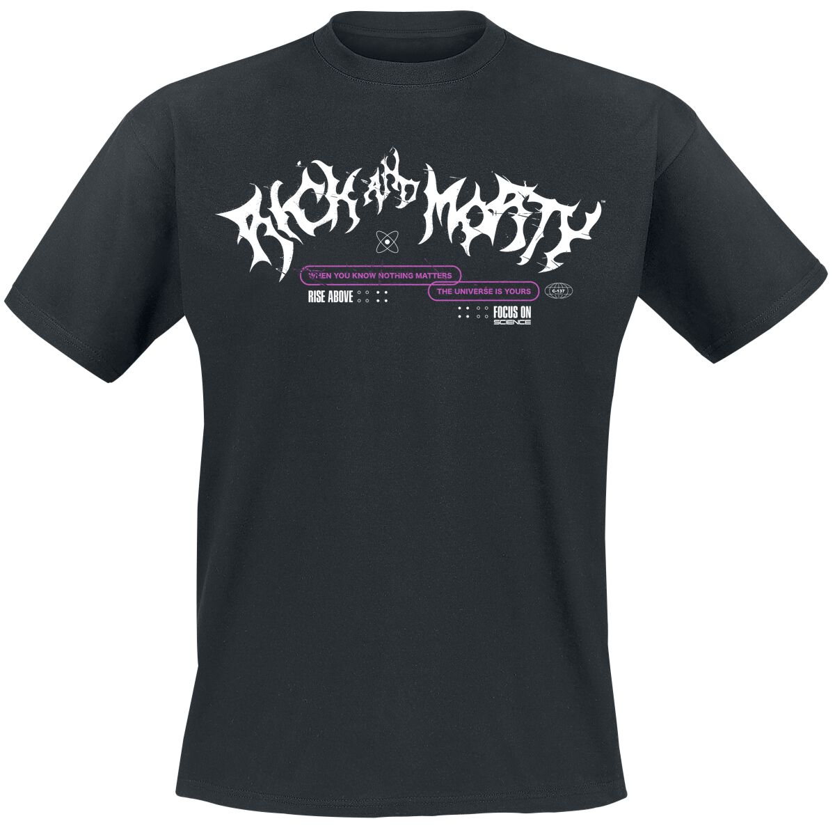 T-Shirt Manches courtes  de Rick & Morty - Multiverse - S à XXL - pour Homme - noir - Rick & Morty