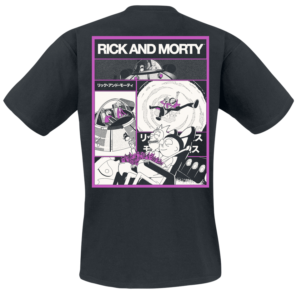T-Shirt Manches courtes  de Rick & Morty - Ready 2 Ride - S à XL - pour Homme - noir - Rick & Morty - View 2