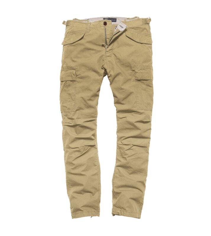 Pantalon en toile  de Vintage Industries - MILLER M65 - Pantalon - 31 à 38 - pour Homme - kaki - Vintage Industries