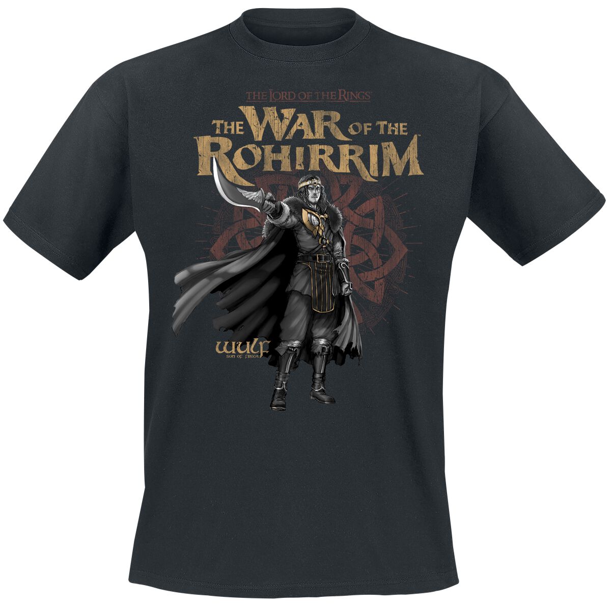 T-Shirt Manches courtes  de Le Seigneur Des Anneaux - La Guerre des Rohirrim - Wulf - S à 3XL - pour Homme - noir - Le Seigneur Des Anneaux