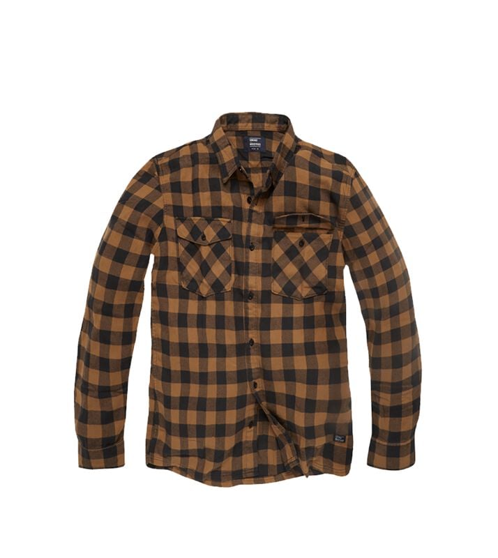 Chemise manches longues  de Vintage Industries - Chemise Harley - S à 3XL - pour Homme - jaune/noir - Vintage Industries