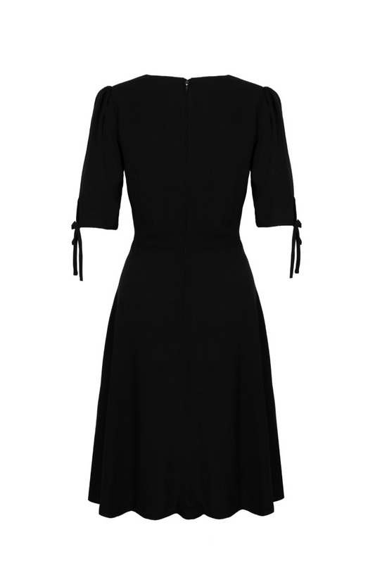 Robe mi-longue Rockabilly de Hell Bunny - Winnie Dress - XS à 4XL - pour Femme - noir - hell bunny - View 2